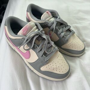 Nike Cream and Pink Low-Top Sneakers